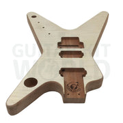 Mahogany body DB-style guitar kit with Ebony Fretboard - Guitar Kit World
