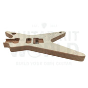 Mahogany body DB-style guitar kit with Ebony Fretboard - Guitar Kit World