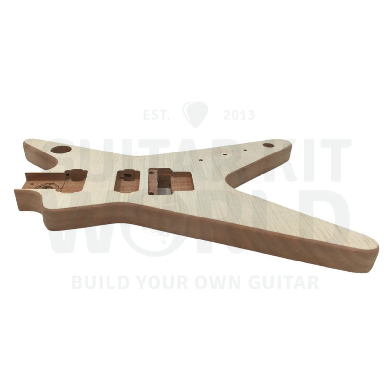 Mahogany body DB-style guitar kit with Ebony Fretboard - Guitar Kit World