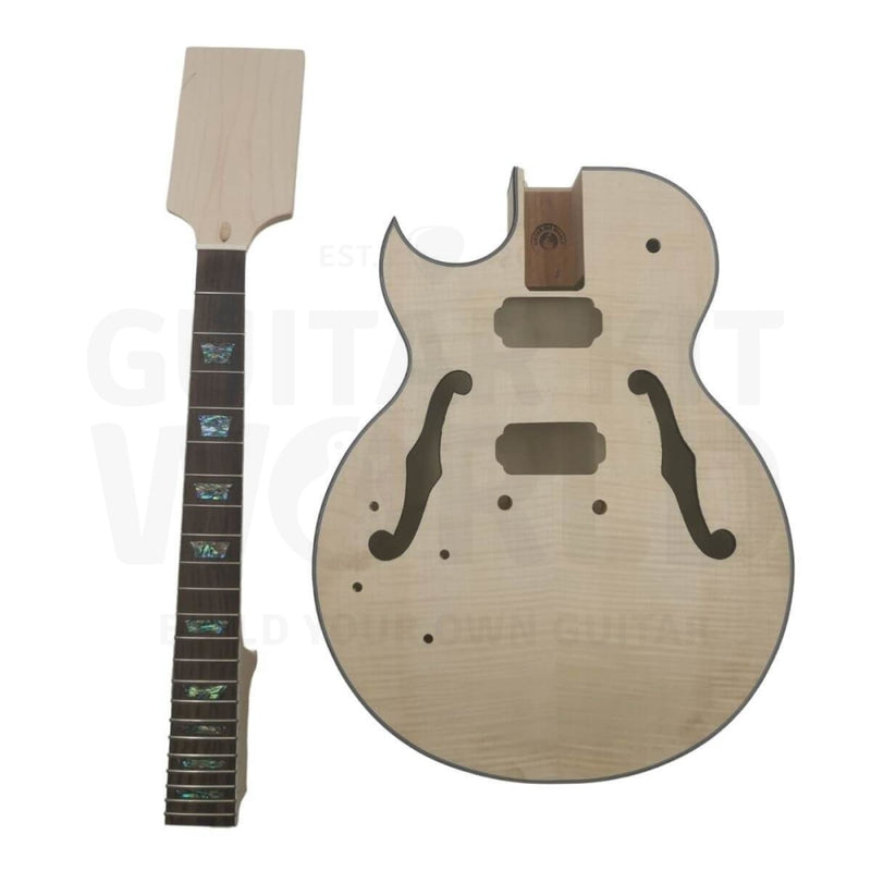 Lefty Hollow E175 Body Guitar Kit with Rosewood Fretboard - Guitar Kit World
