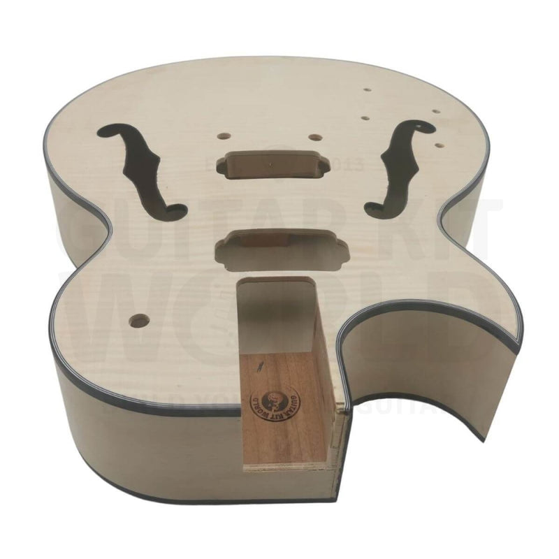 Lefty Hollow E175 Body Guitar Kit with Rosewood Fretboard - Guitar Kit World