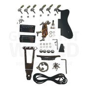 Rosewood Fretboard E175 Hollow Body Guitar Kit with Flamed Maple Veneer - Guitar Kit World