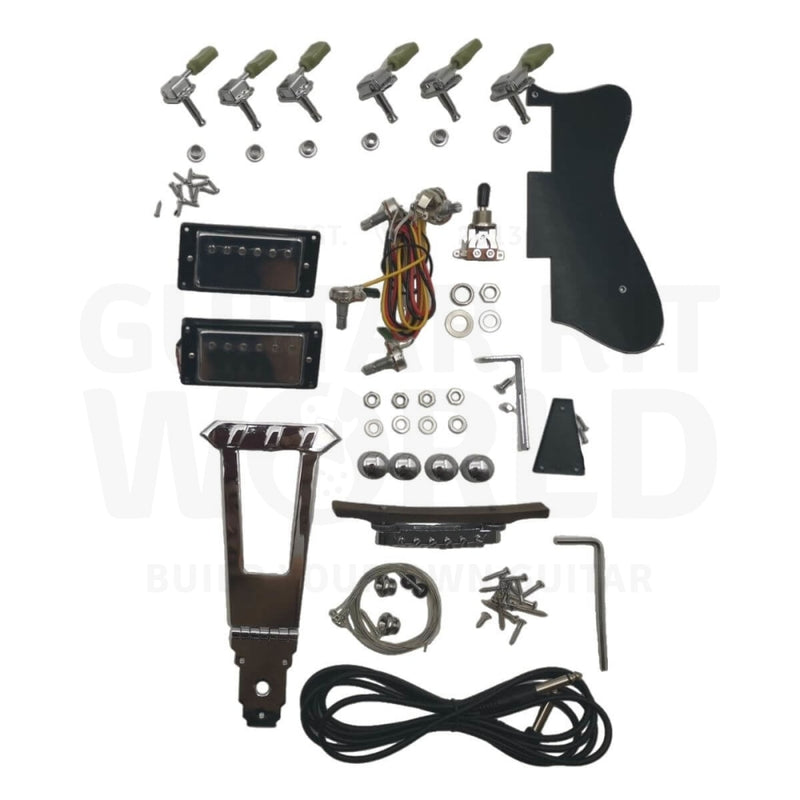 Rosewood Fretboard E175 Hollow Body Guitar Kit with Flamed Maple Veneer - Guitar Kit World