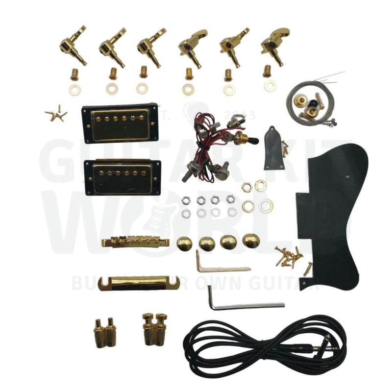 Lefty Archtop Semi Hollow body E335 Guitar Kit with Rosewood Fretboard - Guitar Kit World