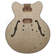 E35 Semi-Acoustic Guitar Kit with Split Parallelogram Ebony Fretboard Inlays - Guitar Kit World