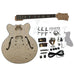 E35 Semi-Hollow Body Guitar Kit w/ Quilted Maple Veneer, Abalone Pearl Inlays - Guitar Kit World