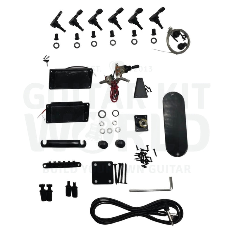Basswood EXP style body Guitar Kit with Ebony Fretbaord - Guitar Kit World
