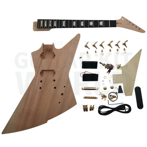 Mahogany body EX-style Guitar Kit, Ebony Fretboard - Guitar Kit World
