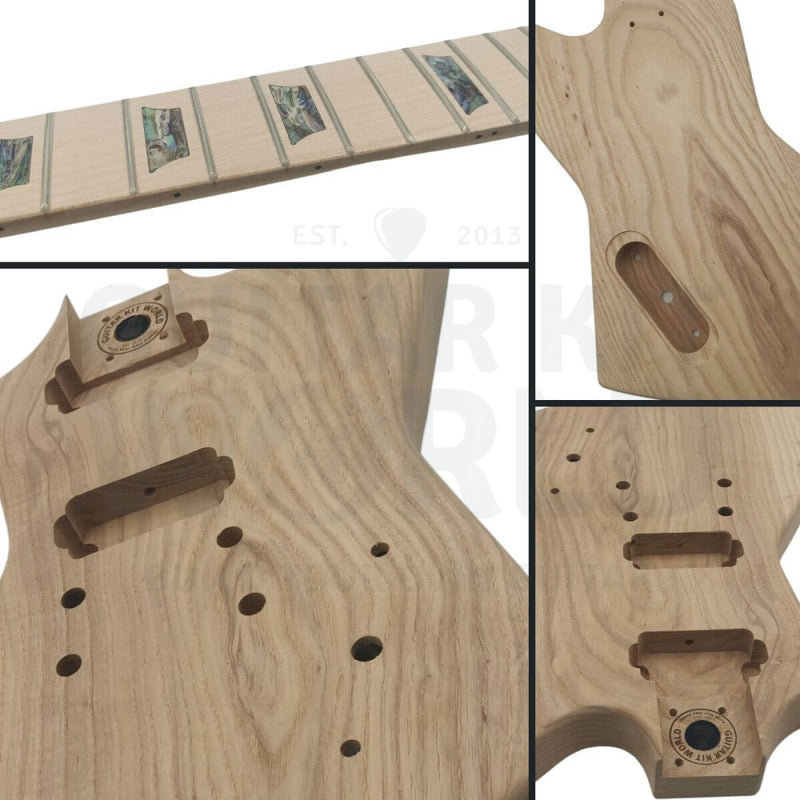 Ash body EXP-style Guitar Kit with Maple Neck and Fretboard - Guitar Kit World