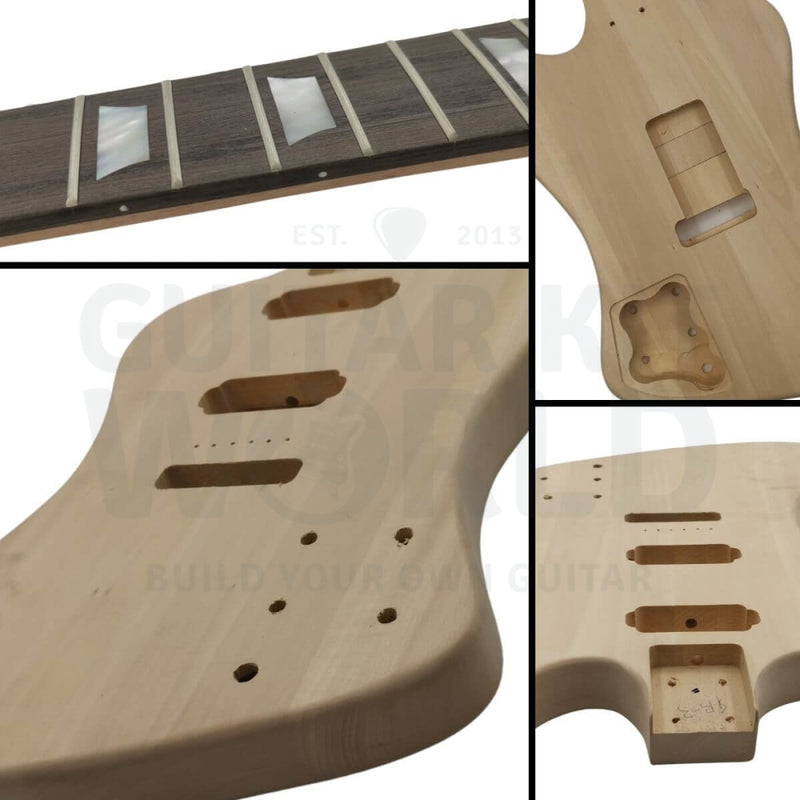 F1 Basswood Guitar Kit with Tremolo Arm - Guitar Kit World