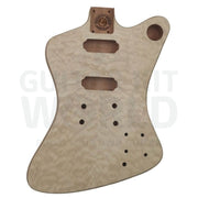 FB2 Guitar Kit with Quilted Maple Veneer, Ebony Fretboard - Guitar Kit World