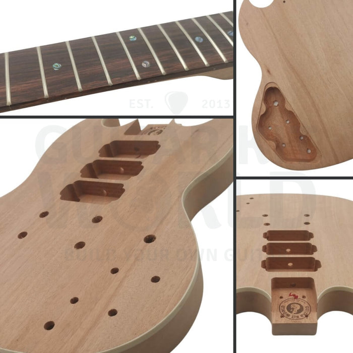G4 Mahogany body Guitar Kit with Rosewood Fretboard - Guitar Kit World