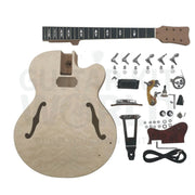 Hollow Archtop Body Guitar Kit with Ebony Fretboard - Guitar Kit World