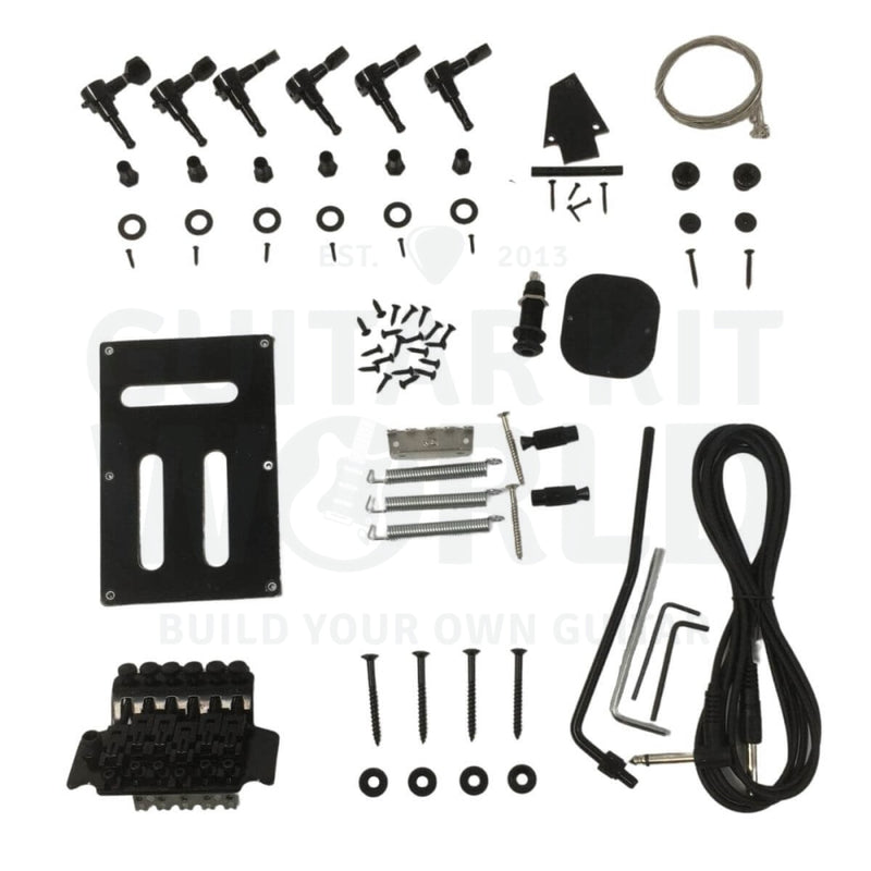 Basswood body JE-style guitar kit with Ebony fretboard Maple neck - Guitar Kit World