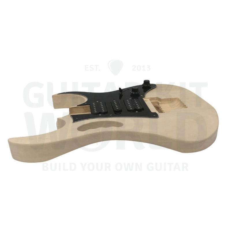 Basswood body JE-style guitar kit with Ebony fretboard Maple neck - Guitar Kit World