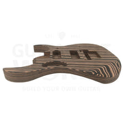 JE-style guitar kit with 7-string Engineered Zebrawood Body - Guitar Kit World