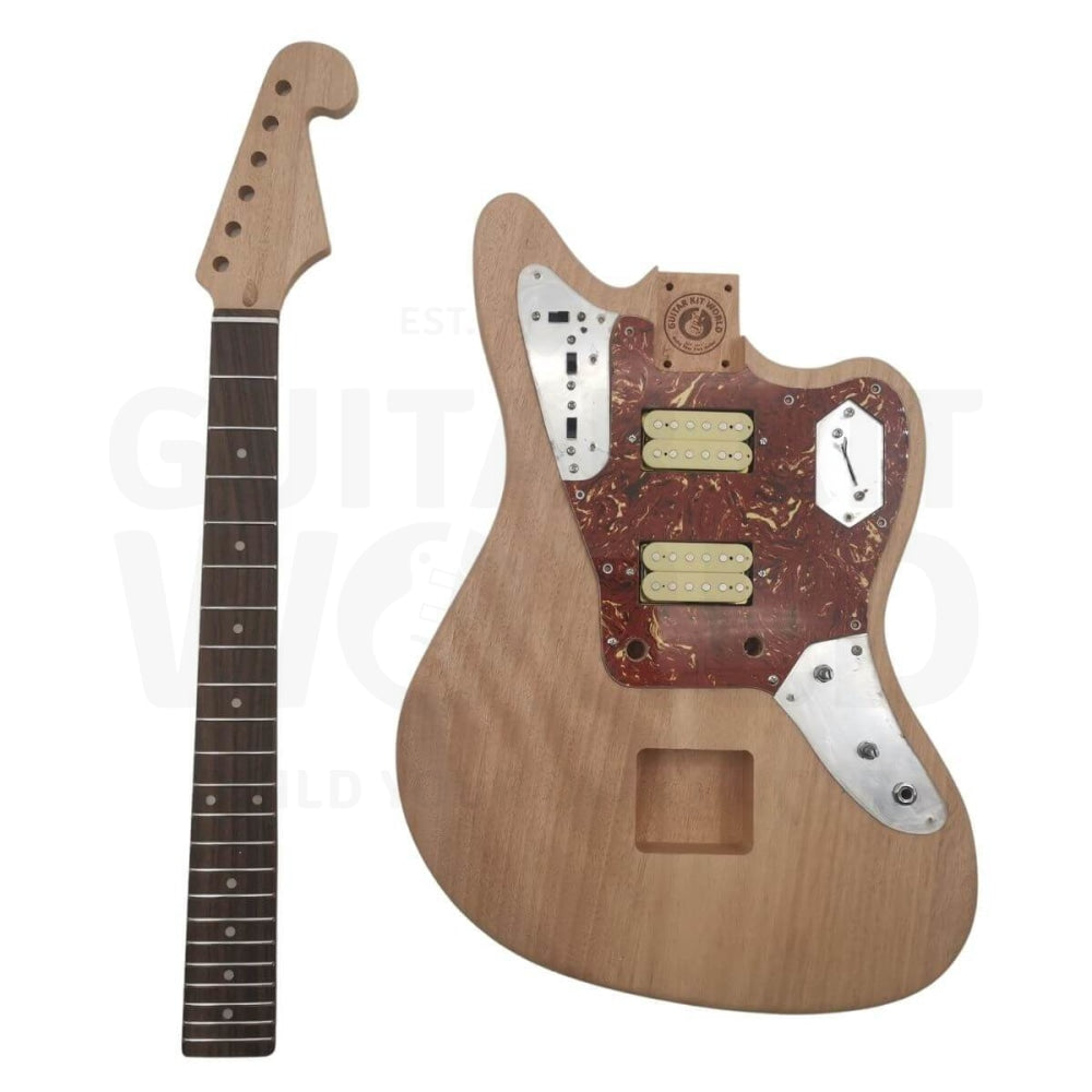 Fender フェンダー ジャガータイプ ギター自作セット DIY Mahogany Offset JG-Style Rosewood DIY Guitar Kit | GKW — Guitar