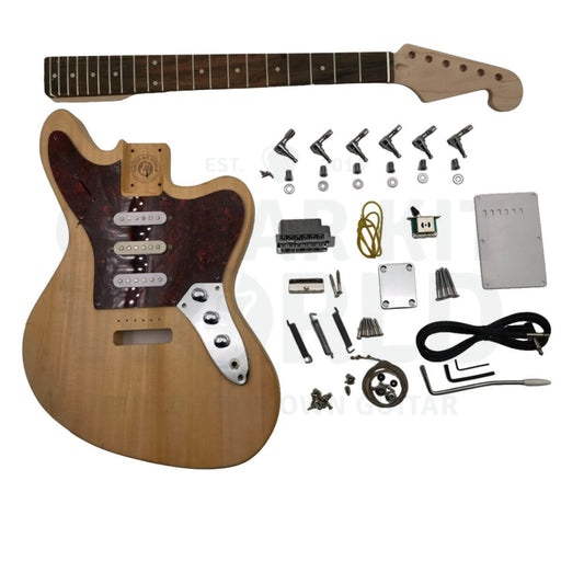 Basswood Body JG-style Guitar Kit with Maple Neck and Rosewood Fretboard - Guitar Kit World