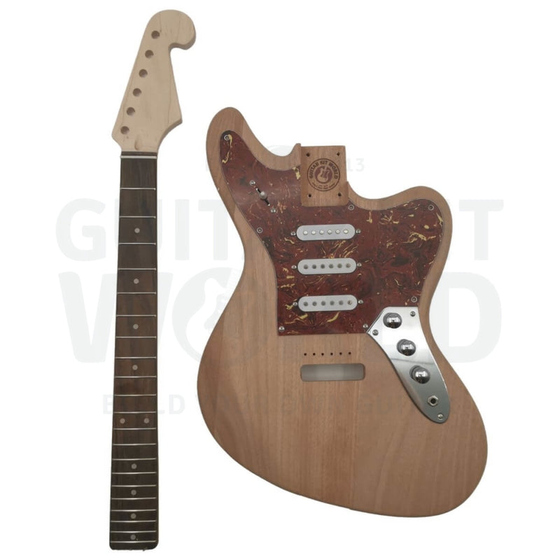 JM Guitar Kit with Mahogany Body, Maple Neck - Guitar Kit World