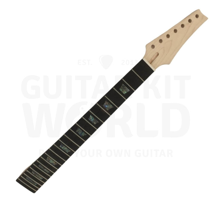 Ash body 7-string JS-style guitar kit with Flamed Maple Veneer - Guitar Kit World