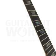 Ash body 7-string JS-style guitar kit with Flamed Maple Veneer - Guitar Kit World