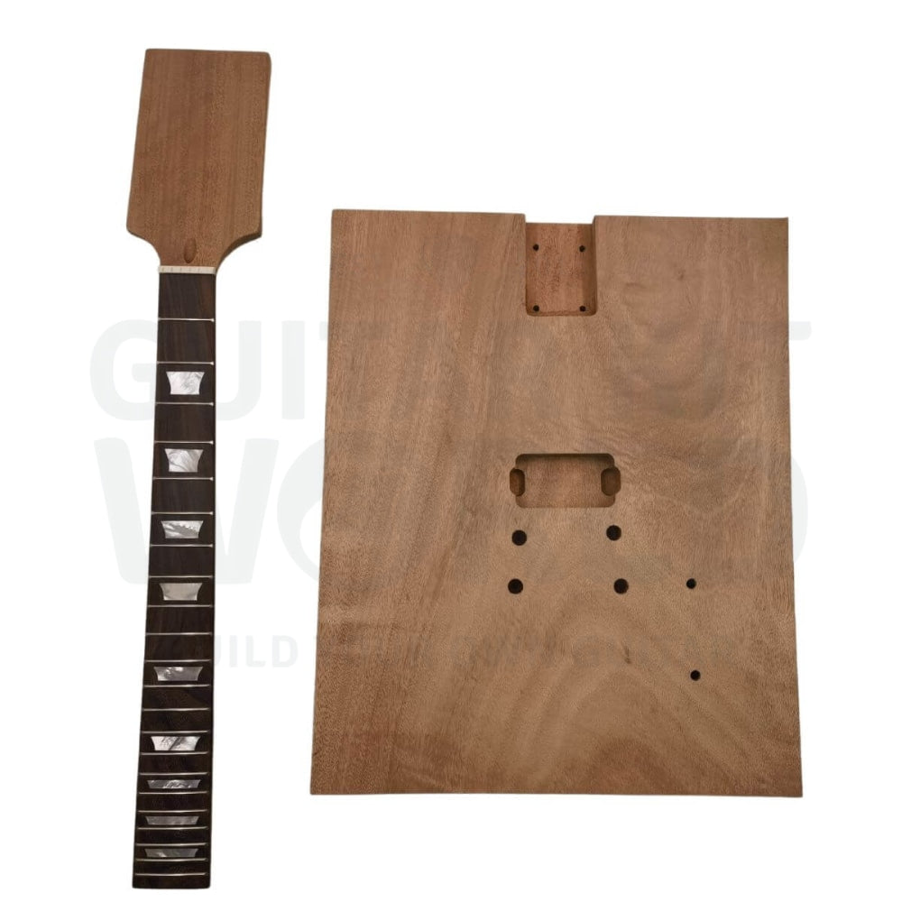 Mahogany Blank LP-Style DIY Guitar Kit | GKW — Guitar Kit World