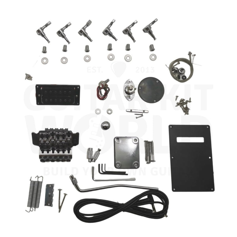 Alder body KR Guitar Kit with Rosewood Fretboard - Guitar Kit World