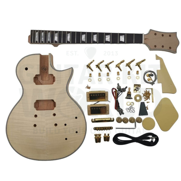 L1 Guitar Kit with Flame Maple Veneer, Rosewood Fretboard - Guitar Kit World