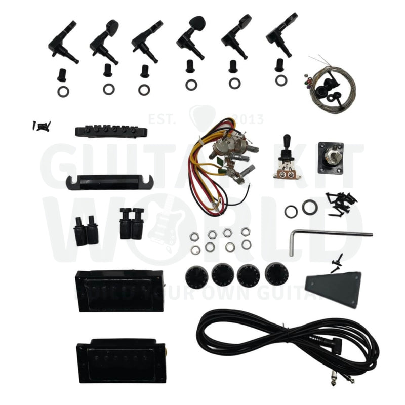 L2 Baritone 30" Semi-Hollow Guitar Kit, Ebony Fretboard - Guitar Kit World