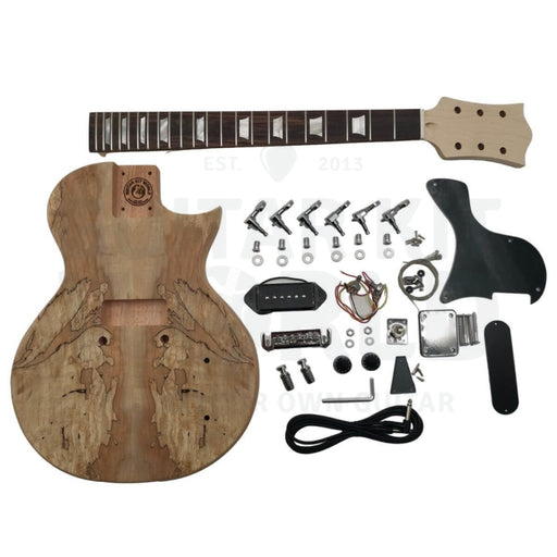 L3 Junior Solid-Body Guitar Kit with Spalted Maple Veneer - Guitar Kit World