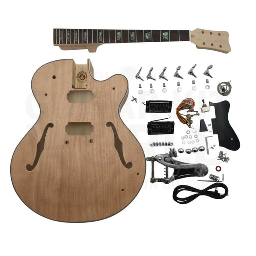 Hollow L5 style Archtop Body Guitar Kit with Rosewood Fretboard - Guitar Kit World