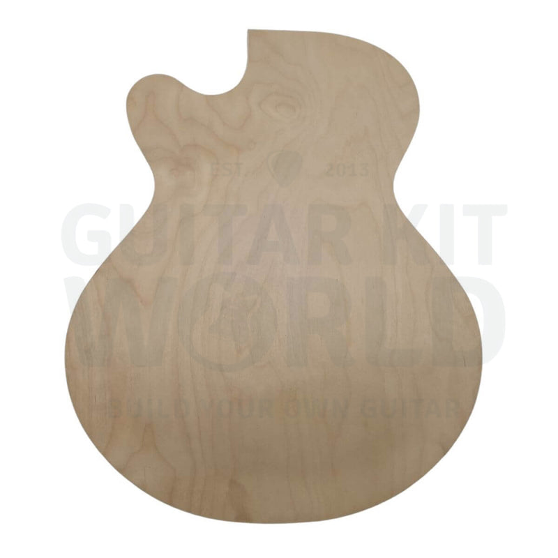 L5-style Guitar Kit with Rosewood Fretboard and Flamed Maple Veneer - Guitar Kit World