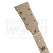 Lefty LP Guitar Kit with Quilted Maple Veneer, Chrome Hardware - Guitar Kit World