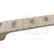 Lefty LP Guitar Kit with Quilted Maple Veneer, Chrome Hardware - Guitar Kit World