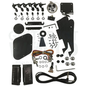 Ash Body  L1 Guitar Kit with Quilted Maple Veneer and Maple Fretboard - Guitar Kit World