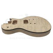 Ash Body  L1 Guitar Kit with Quilted Maple Veneer and Maple Fretboard - Guitar Kit World