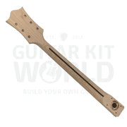 Ash Body  L1 Guitar Kit with Quilted Maple Veneer and Maple Fretboard - Guitar Kit World