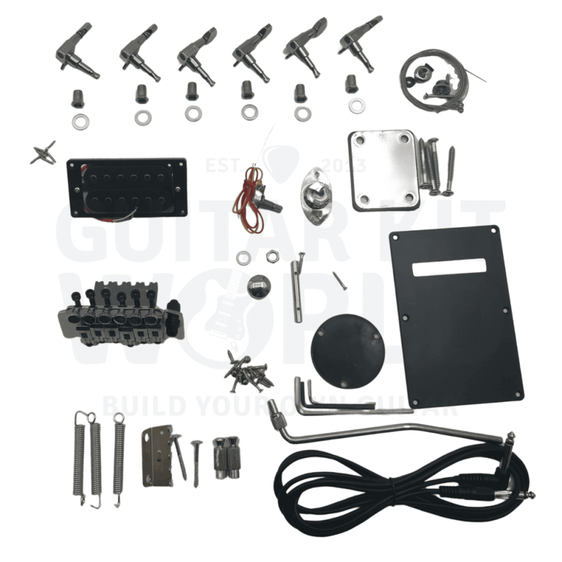 Lefty Alder body KR Guitar Kit with Maple Fretboard - Guitar Kit World