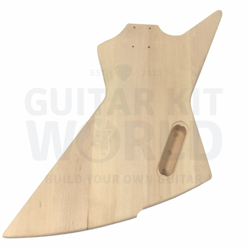 Lefty Basswood body EXP-style Bass Kit with Maple Neck - Guitar Kit World