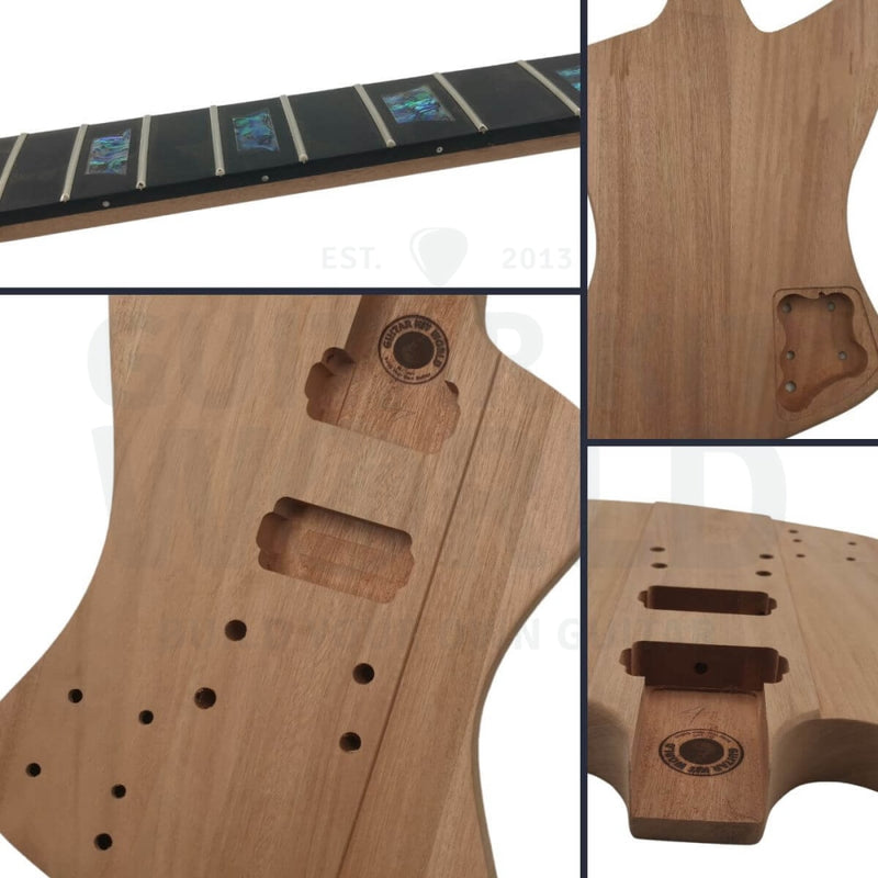 Lefty F4 Guitar Kit with Mahogany Body & Neck - Guitar Kit World