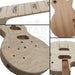 Lefty L1 Guitar Kit with Quilted Maple Veneer, Chrome Hardware - Guitar Kit World