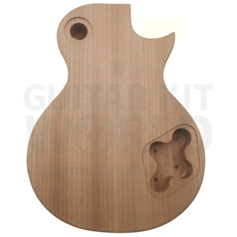 Lefty L1 Guitar Kit with Quilted Maple Veneer, Chrome Hardware - Guitar Kit World