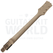 Lefty LP F-Holes Semi-Hollow Basswood Guitar Kit w/ Spalted Maple Veneer - Guitar Kit World