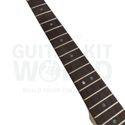 Lefty LP F-Holes Semi-Hollow Basswood Guitar Kit w/ Spalted Maple Veneer - Guitar Kit World