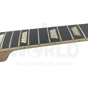 Lefty LP F-Holes Semi-Hollow Kit w/ Quilted Maple Veneer, Trapezoid White Pearl Inlays - Guitar Kit World