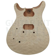 Lefty PR Guitar Kit w/ Quilted Maple Veneer, Mother of Pearl Inlays - Guitar Kit World