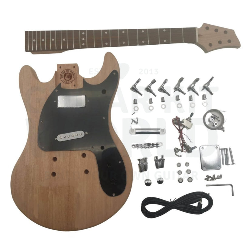 MOS-style Guitar Kit w/ Mahogany Body & Neck, Rosewood Fretboard - Guitar Kit World