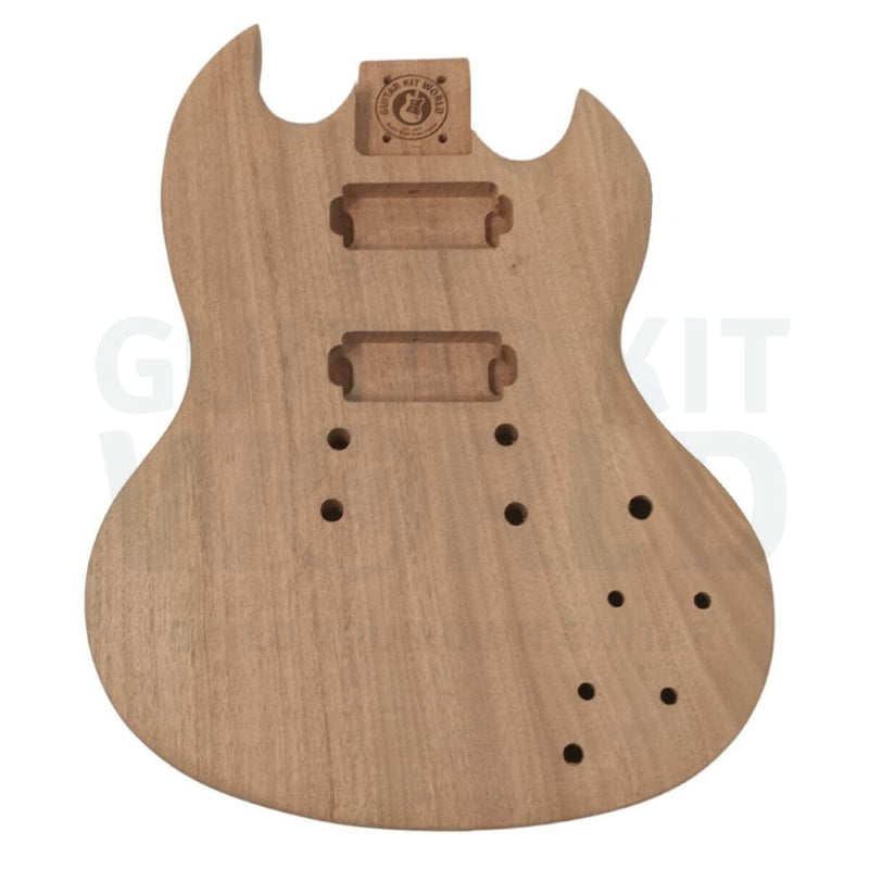 Mahogany Body G style 7-string Guitar Kit with Ebony Fretboard - Guitar Kit World