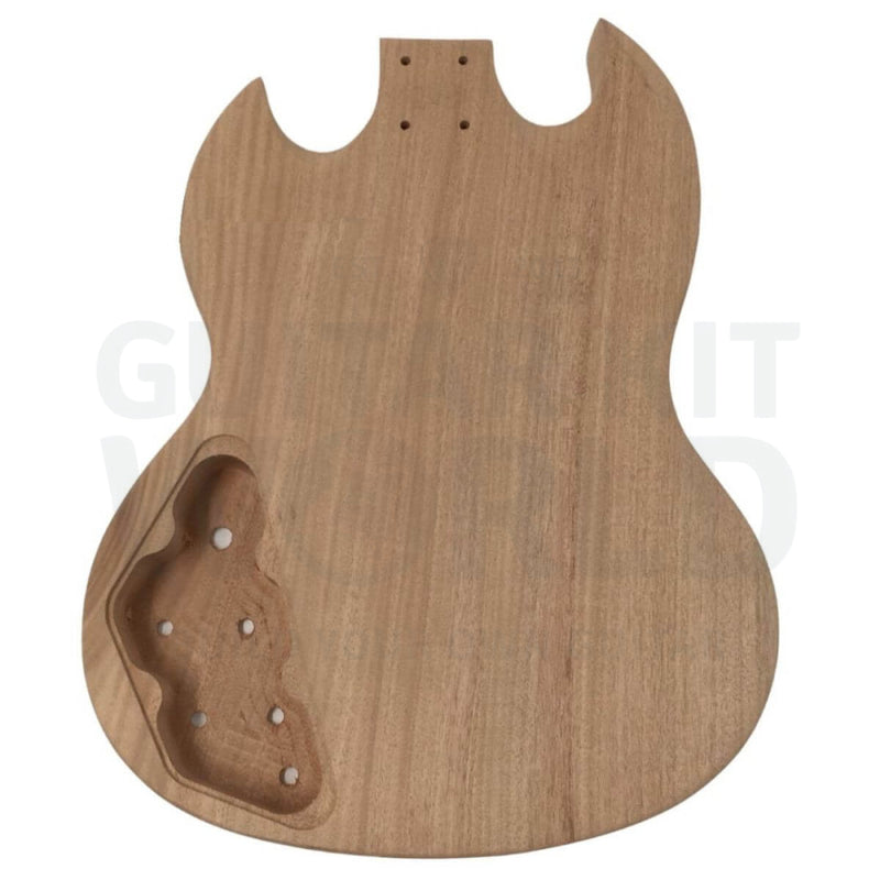 Mahogany Body G style 7-string Guitar Kit with Ebony Fretboard - Guitar Kit World