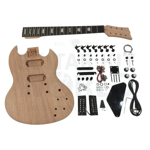 Mahogany Body G style 7-string Guitar Kit with Ebony Fretboard - Guitar Kit World